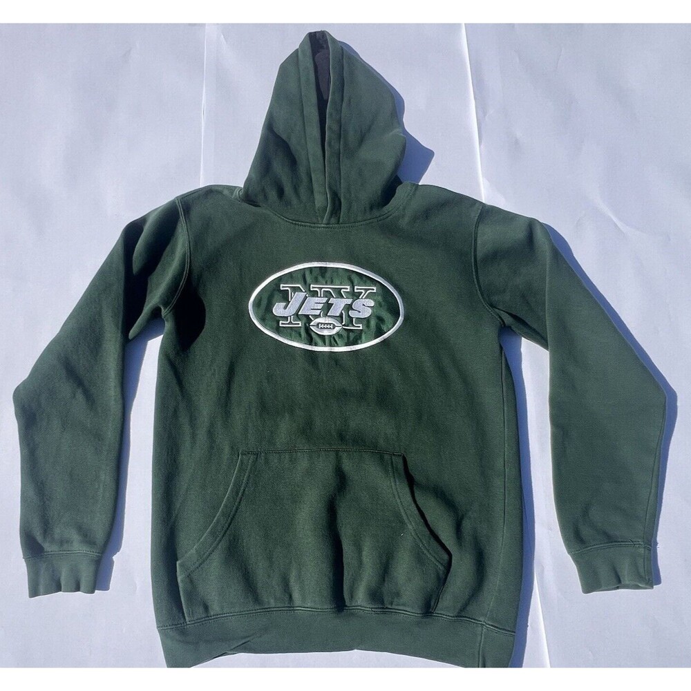 New York Jets Football Youth Pullover Hoodie NFL Team Apparel  10/12 Embroidered